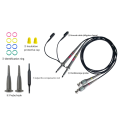 2 Pack Universal P6100 Oscilloscope Probes 100MHz, Oscilloscope Clip Probes 1X 10X with Parts. 