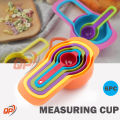 6 in 1 Measuring Spoons set DIY Plastic Kitchen measuring tools colorful with degree scale coffee milktea Measuring Scoop. 