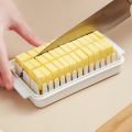 Butter Cutting Storage Box Butter Dish Cutter with Lid Transparent Cheese Slicer Tray Container Household Kitchen Tool 1. 