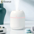 220ml Portable Mist Humidifier Intelligent Power-off 2 Gear No Radiation Nano-atomization Mild Lamp Air Diffuser for Bedroom. 