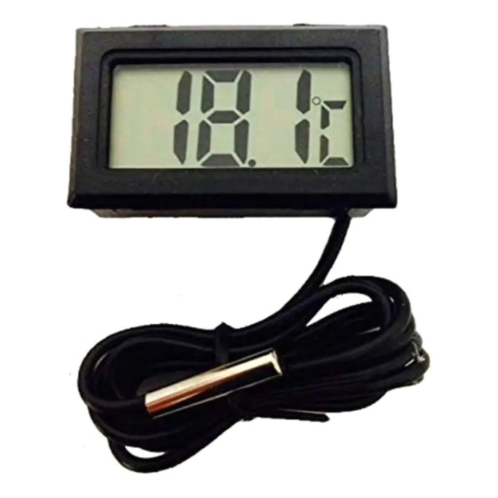 Mini LCD Digital Thermometer With Waterproof Probe Indoor Outdoor Convenient Temperature Sensor For Refrigerator Fridge Aquarium