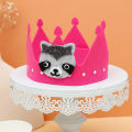 Felt Crown Hat Forest Animal Party Children's Day For Kids Zoo Carnival Headdress Helmet Birthday Party Decorations Boy Gi. 