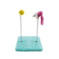Cat Spring Toy Creative Cat Kitten Training Toys Cat Scratching Toy Funny Kitten Mouse Toy Kitten Interactive Toy Spring Board Toy. 