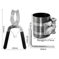 1 Set Engine Piston Ring Caliper Compressor Ratchet Pliers 53mm -175mm Tool Set Installer Expander Remover Kit. 