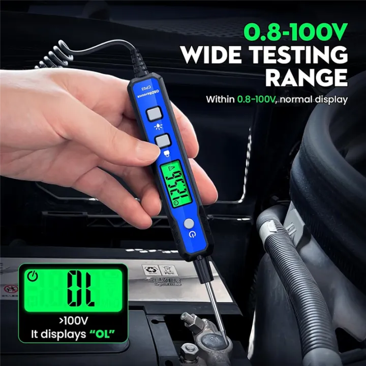 Automotive Test Light 0.8V–100V Automotive Voltage Circuit Probe Buzzer ...