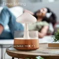 Raincloud Humidifier Essential Oil Raining Desk Humidifier Rain Cloud Night Light Diffuser Relaxing Rain cloud Humidifier with Raining Cloud Diffuser Rain Drop humidifier Sound (Wooden colour). 