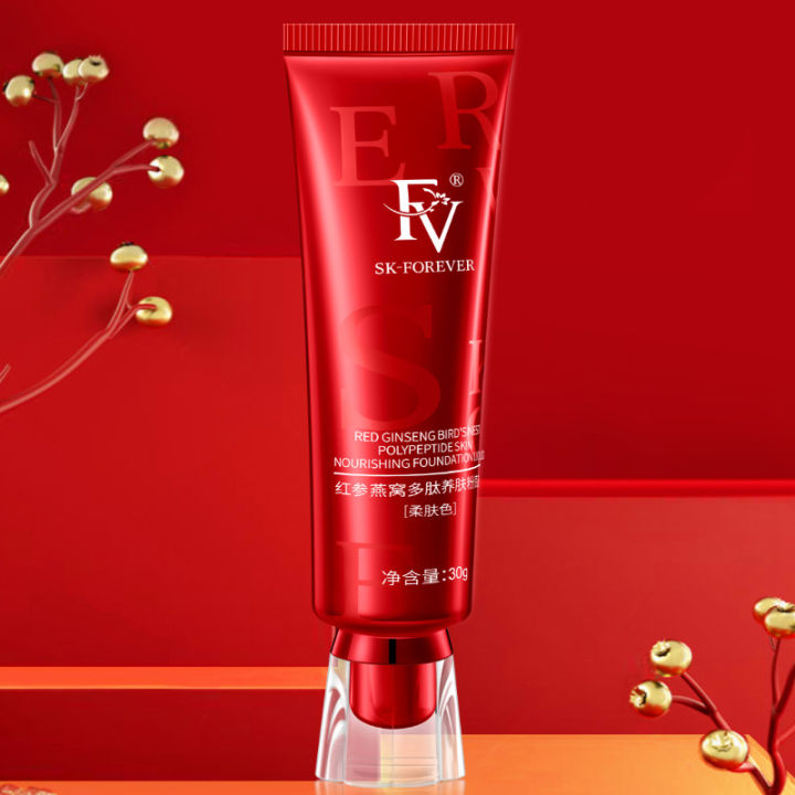 FV%20Red%20Ginseng%20Bird%20'S%20Nest%20Polipeptida%20Skin-Nourishing%20Liquid%20Foundation%20Long-Lasting%20No%20Makeup%20Concealer%20Oil%20Control%20Waterproo%20-%20Image%205