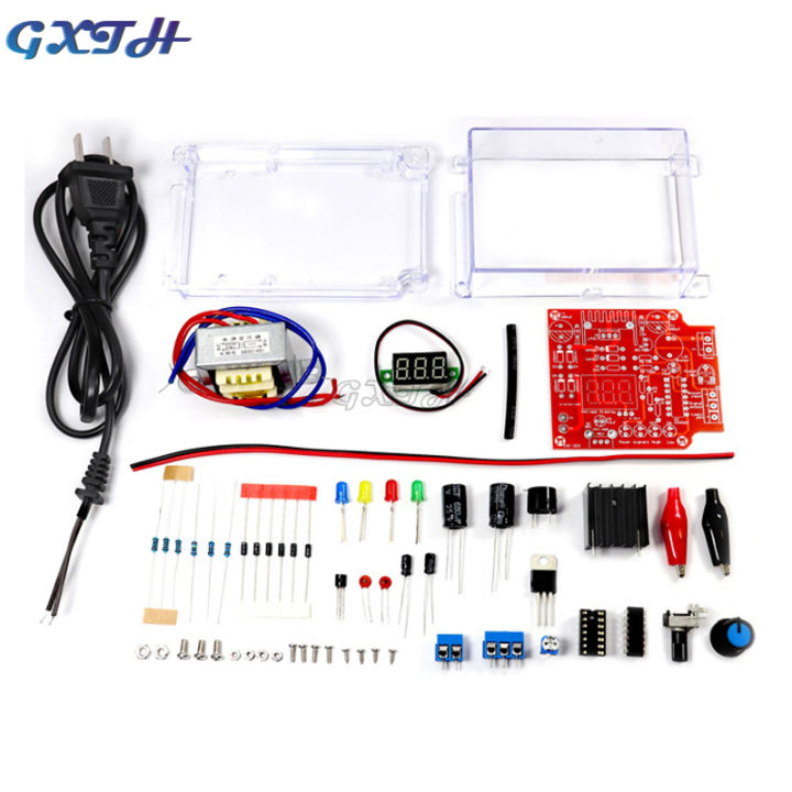 Lm317 Adjustable Voltage Stabilizing Kit Electronic Diy Dc Power Supply ...