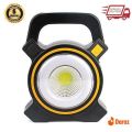 Solar Camping Lamp COB LED USB Rechargeable Work Light Solar Work Lamp Portable Camping Lantern Mobile Power Bank LED Lamp With USB Cable - JY-819A. 