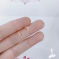 【ZIME】Mini Stud Earrings 925 Sterling Silver Small W Bear Gold Earrings Sweet Women Earrings Jewelry Accessories. 