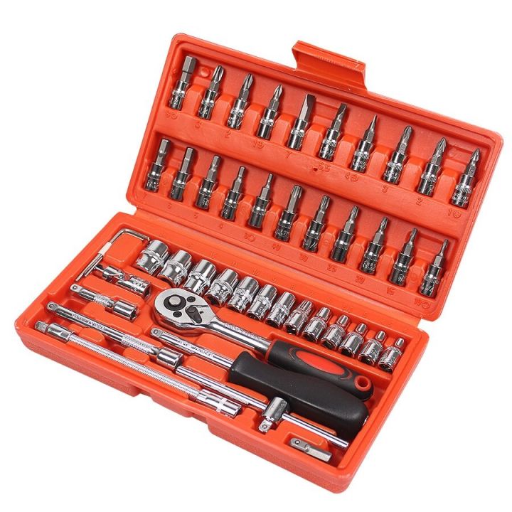 A-Z%20Corner%2046pcs/set%20Tool%20Set%2046%20in%201%20Carbon%20Steel%20Combination%20Set%20Wrench%20Socket%20Spanner%20Screwdriver%20Household%20Motorcycle%20Car%20Repair%20Tool%20Kit%20-%20Image%203