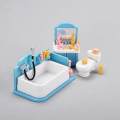 1:12 Scale Dollhouse Bathroom Set Kids Toy Playset Miniature Furniture Toys. 