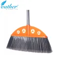 INDOOR BROOM KINGFISHER WITH 120CM PLASTIC COATED METAL HANDLE - FEATHER BRAND. 