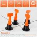 51pcs Tile Leveling System Tool Kit Reusable Level Wedges Alignment Spacers for Leveler Locator Spacers Plier T-lock Floor Tool. 