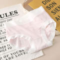 Modal underwear women's pure cotton crotch women's seamless mid waist thin comfortable triangle bottom pants. 