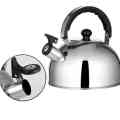 Stainless Steel Whistling Tea Kettle Tea Pot |Tea Kettles Stovetop Large Capacity, Capsule Base Tea Pots for Stove Top (Silver Tone) -1L, 2L, 3L. 