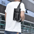 LouisWill Sport Waist Pack Cross Waterproof PU Leather with Headphone Hole. 