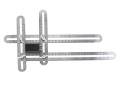 Angleizer Template Tool NiceEshop New Version Multi-Angle Stainless Steel Measuring Ruler For Builders/Craftsmen/Carpenters/Engineers(-Aluminum). 