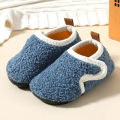 Winter Home Shoes Boys Girls Cotton Slippers Solid Warm Kids Indoor Plush Floor Shoes Children Soft Sole Anti-slip Cotton Shoes. 