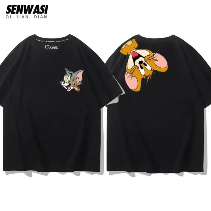Men's%20Short%20Sleeve%20Cartoon%20Anime%20Shirt%20Tom%20100%25%20Cotton%20Couple%20Streetwear%20JerryTTomJerry%20Fashion%20Summer%20Casual%20-%20Image%204