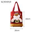 Heavy Duty Fabric Gift Bag Christmas Gift Handbag Cute 3d Santa Snowman Elk Bear Design Reusable Heavy Duty Cloth Bag for Grocery Treats Candy Perfect Party Favor Present Bag Cute Christmas Gift Bag. 