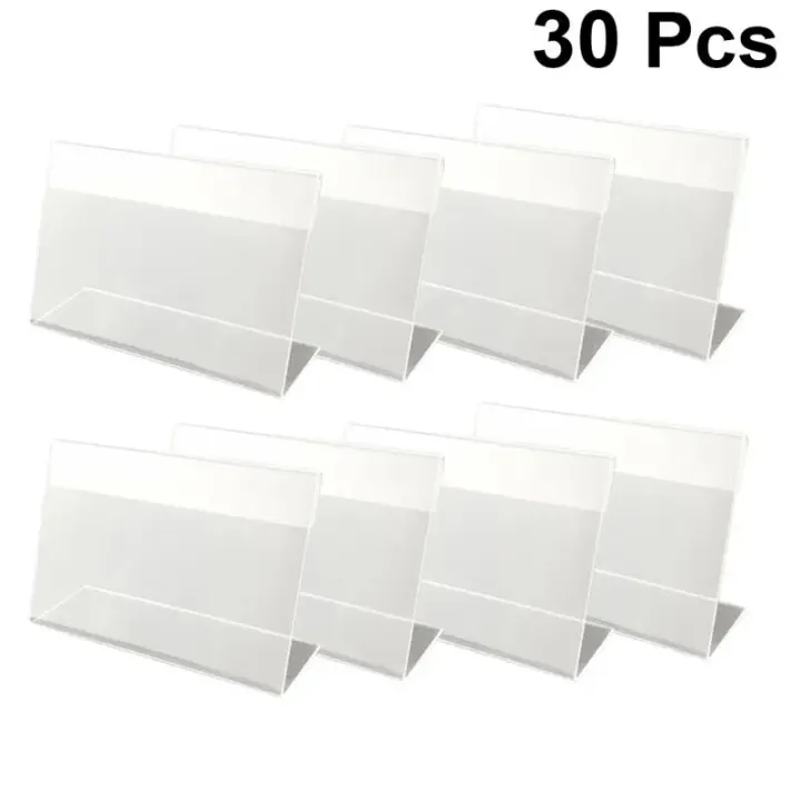 30Pcs%206x4cm%20Acrylic%20Shelf%20Label%20Holder%20Price%20Tags%20Premium%20Plastic%20Transparent%20Price%20Tag%20With%20Price%20Card%20L-Type%20Price%20Tag%20-%20Image%205