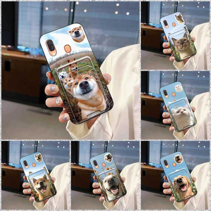 Fashion%20Design%20Anti-dust%20Phone%20Case%20For%20Samsung%20Galaxy%20A40/SM-A405FN/DS%20Waterproof%20Shockproof%20Card%20sleeve%20Dog%20Graffiti%20-%20Image%204