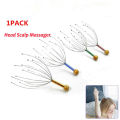 Handy head massager Neck Scalp Massage Head Massager tools Equipment Stress Relax Stainless Steel Handle. 