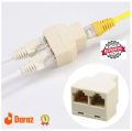RJ45 Ethernet LAN Network Y Splitter 2 Way Adapter 3 Port Coupler,8P8C Socket Connector Internet Tools. 