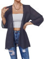Women's Sheer Chiffon Jacket, Casual Cover Up Tops Lightweight Beach Cardigans Blouse Shawl. 