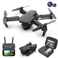 E88 Pro Drone with 4K Camera, WiFi FPV 1080P HD Dual Foldable RC Quadcopter Altitude Hold, Headless Mode, Visual Positioning, Auto Return Mobile App Control, Black, 7.83 x 7.17 x 2.87 inches. 