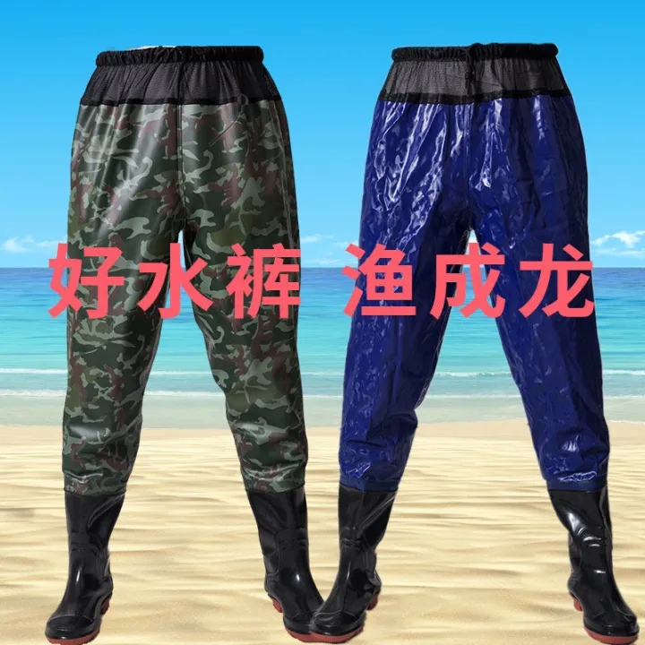 Thickened%20Half-Body%20Wader%20Waterproof%20Clothes%20Rain%20Pants%20Men's%20Fishing%20One-Piece%20Full%20Body%20Fishing%20Leather%20Water%20Fork%20Pants%20Water%20Pants%20Rain%20Boots%20-%20Image%202