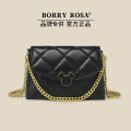 【Pet Pink Exclusive】BORRY ROASPopular Style Rhombus Envelope Package Portable Shoulder Messenger Bag for Women. 