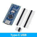 USB Type-C Arduino Nano 3.0 Bord With Bootloader ATMEGA328P IC CH340 USB Driver 16Mhz - Without cable. 