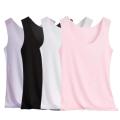 Women Vest T-shirt Summer Ice Silk Vest Women Undershirt Underwear All Match Casual Slim Tank Tops Stretchy Women Blouse Camis. 