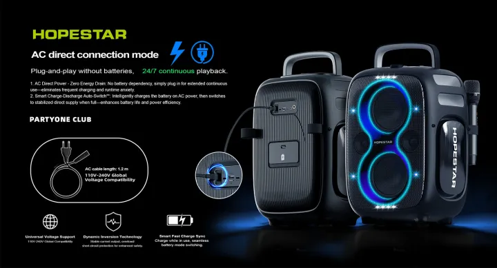HOPESTAR%20PARTYONE%20CLUB%20650W%20High%20Power%20PartyboX%20Bluetooth%20Speaker%20with%20Dual%20Microphones%20-%20Image%205