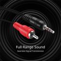 2RC TO 3.5mm AUX Cable Audio Cable Subwoofer Cable 3.5mm to RCA Audio Cable Headphone Jack Plug. 