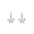 1Pair Girls Sweet Temperament Zircon Butterfly Earrings Niche Simple Exquisite Small Ear Buckles for Daily Versatile Jewelry. 