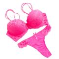 2 Pcs/Set Push up Bra set Large Size Women Lace Floral Embroidery Lace Women Underwear set Bra and Panties. 