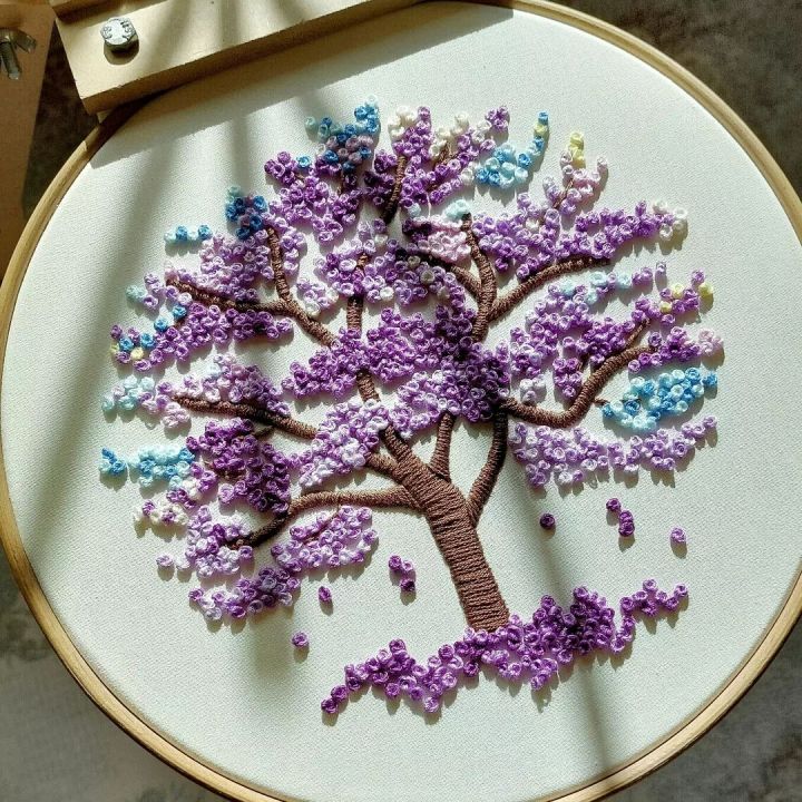 Tree%20Wall%20Hnging%20Embroidery%20Hoop%20Art%20Hand%20Embroidery%20Finished%20Art%20Customized%20Housewarming%20Gift%20Idea%20Landscape%20Modern%20Decor%20Wall%20Hanging%20-%20Image%204
