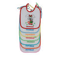 Newborn Baby  Animals 7 Days of The Week Baby Bibs (Pack of 7) (One Size) (As Shown). 