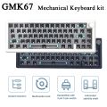 GMK67 Mechanical Keyboard Gaming Keyboard Machenike Wired Keyboard Hot Swappable 67 Keys Keyboard Kit RGB Light Mac Windows. 