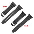 Rubber Watchband for Casio W-96H Watch Strap Accessories PU Plastic Silicone Bracelet with Special Interface Men Sport Wristband. 