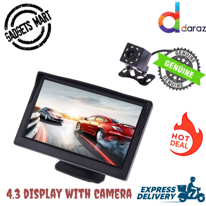 4.3 Inch Dash Board Monitor Display With Reverse Camera | Daraz.lk