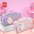 【MINISO】👍👍 Cute Cat Large Capacity Stress Relieving Pencil Case Big Pencil Box Portable Girls Pen Bag Double Layer School Pouch Kawaii Bag. 