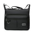 Leisure ] Shoulder Bag Six Large Capacity Zipper Waterproof Oxford Cloth Bag Wear-Resistant Men [ Men's Messenger Bag. 