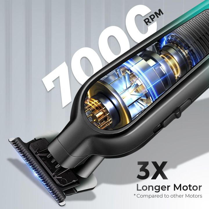 VGR%20V-996%20Professional%20Hair%20Trimmer%20for%20Men%20%E2%80%93%20Cordless%20Beard%20&%20Hair%20Clipper,%20Precision%20Ceramic%20&%20Titanium%20Blade,%20Turbo%207000%20RPM%20Motor,%20LED%20Display,%20USB%20Charging,%204%20Guide%20Combs,%20Green%20&%20Black%20High%20Quality%20-%20Image%203