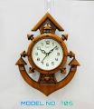 Siddharth Wall Clock Wood Colour 9-inch Children Room Wall Clock Living Room Round Silent Clock Bedroom Simple Pointer Wall Clock Material Plastic. 