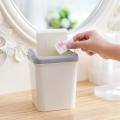 Mini Plastic Waste Bin with Swing Lid, Small Waste/ dust Bin for Bathroom or Toilet 17 cm Height. 