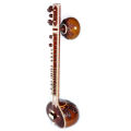 Tarafdar Sitar with Padded Case Nanda kolkata Double gourd Professional of 13 taraf strings Brown Wooden Sitar. 